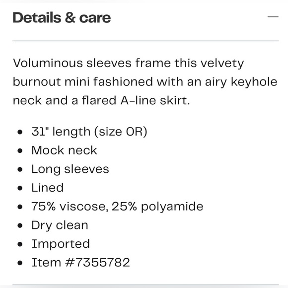 French Connection Guthern Floral Burnout mini dress NWOT - Picture 10 of 10